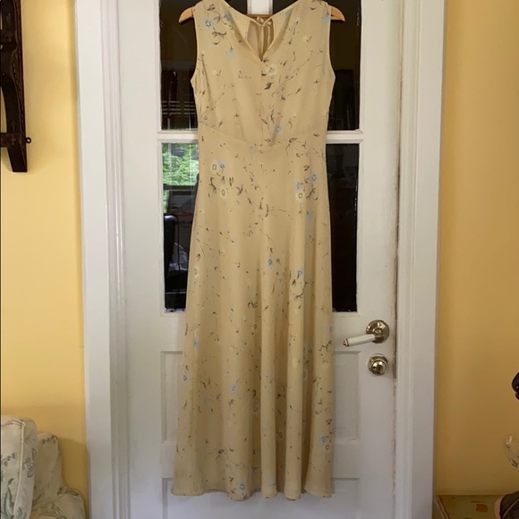 Talbot's Collection Dress Palr yellow with floral - Picture 2 of 3